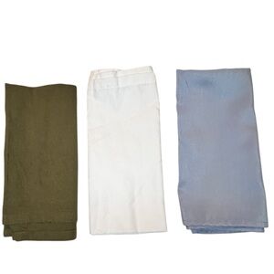 Unbranded Napkins - 3 sets of 4 - Blue/White/Green